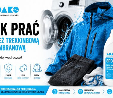 Jak prać odzież trekkingową i membranową po górskiej wędrówce?